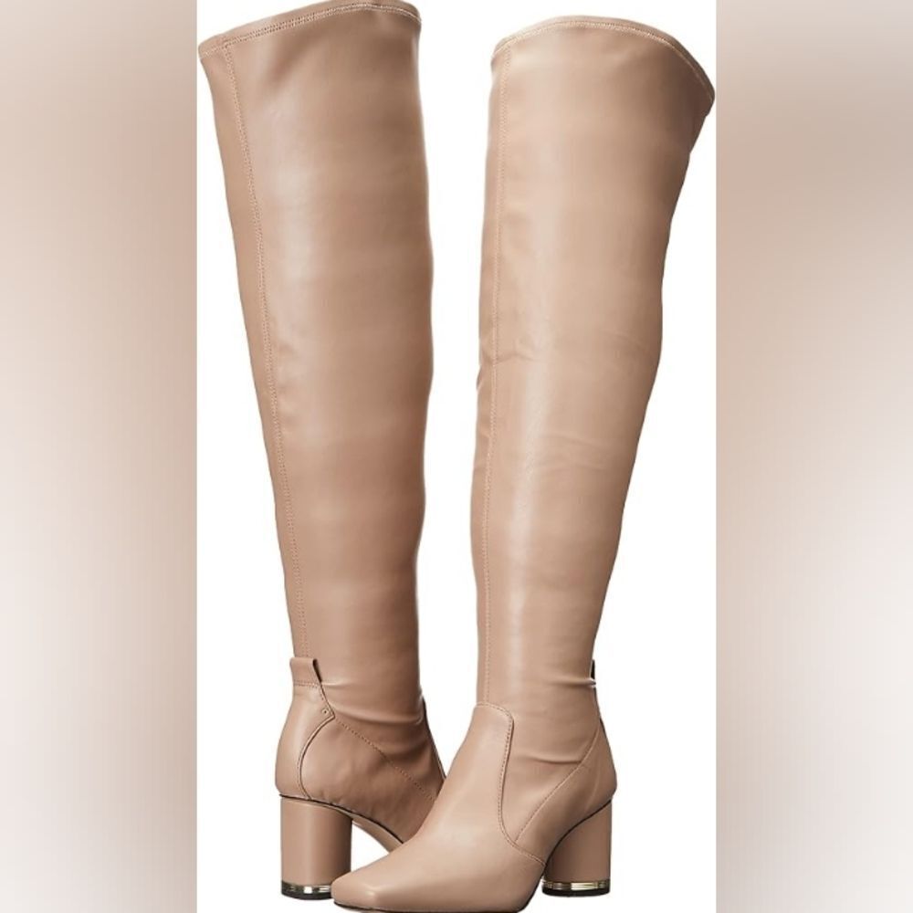 Franco Sarto Over-the-Knee Boots in Nude Tan